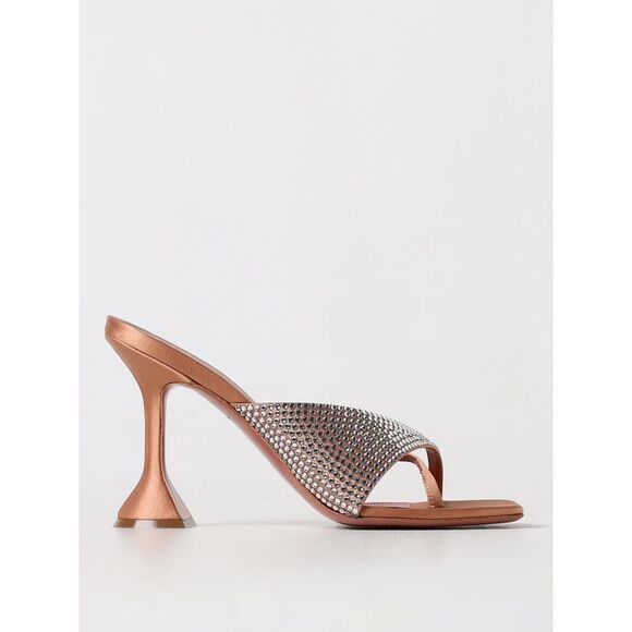 Amina Muaddi Heeled Sandals Woman White